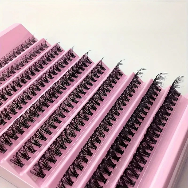 200 Cluster 40P Braune Wimpern, 8-16mm, Natürliches Braun Make-up DIY Wimpernverlängerungen, Geeignet für tägliche Zusammenkünfte – Detail 8