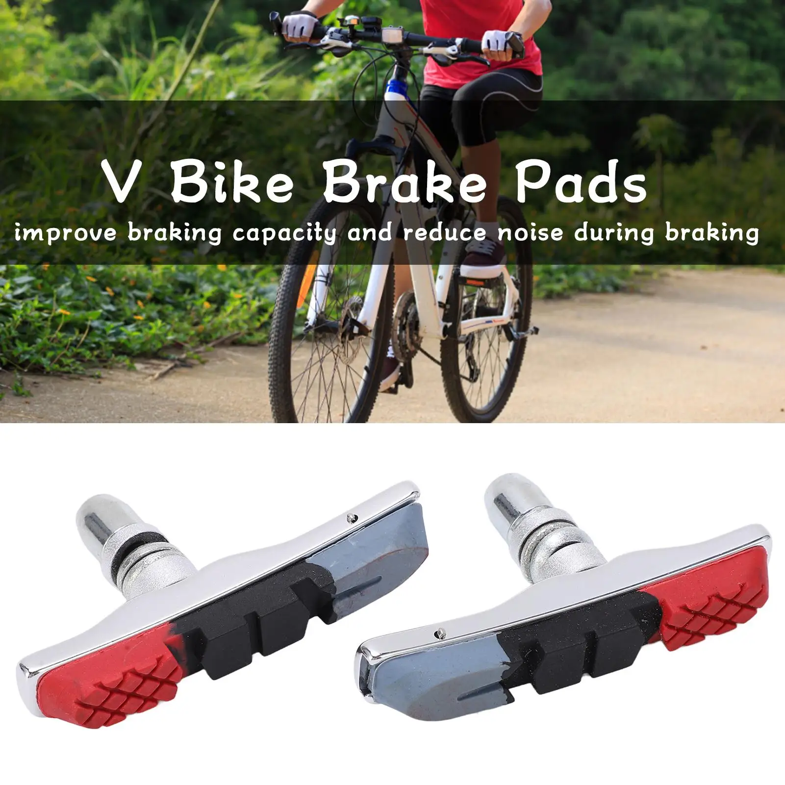 Durable ZTTO MTB V-Brake Shoes Pads - Rubber Block for Mountain Bike - Cycling Brake Repair Accessories