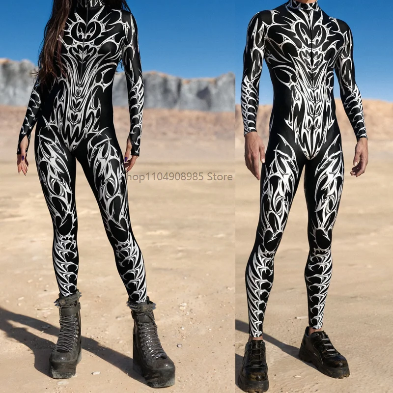 

Blade Surge Costume Gothic Cyber Cosplay Punk Jumpsuit Zentai Bodysuit Costume Halloween Party Performance Suit 2025