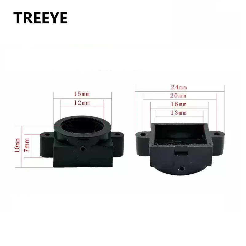 Plastic M12 Lens holder 7mm 10mm 14mm Mount Height 20mm Screw Hole Distance for M12 cctv camera PCB IP Camera Module