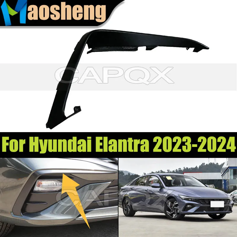 

Накладка на противотуманную фару переднего бампера для Hyundai Elantra 2023-2024, замена рамки противотуманной фары переднего бампера