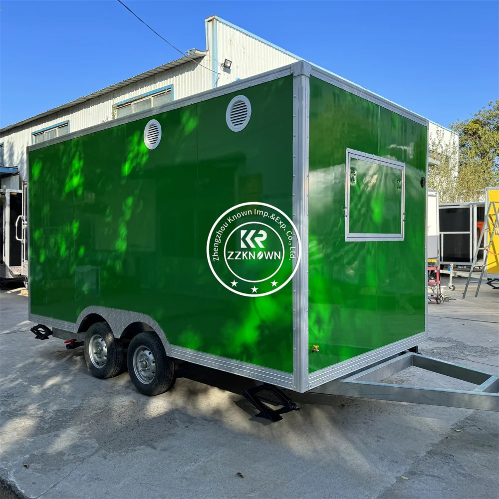 Custom Food Trailer Mobile Coffee Shop Kiosk Street Catering Trailer Juice Smoothie Food Truck Trailer With Full Kitchen