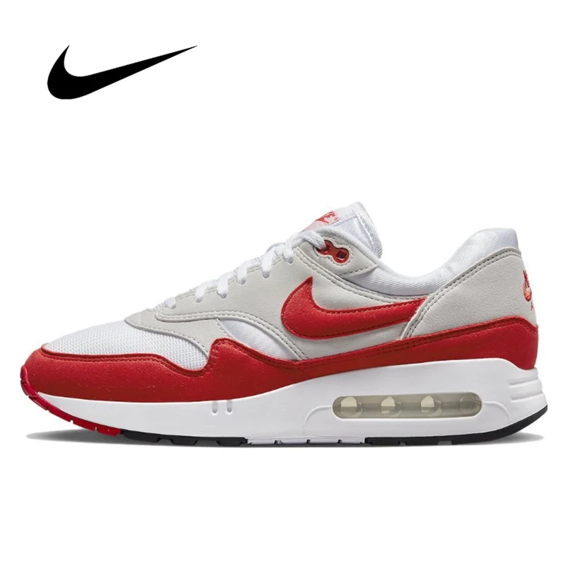 

Кроссовки Nike Air Max 1 мужские/женские, сетчатые дышащие удобные уличные, замшевые Спортивные Повседневные, унисекс