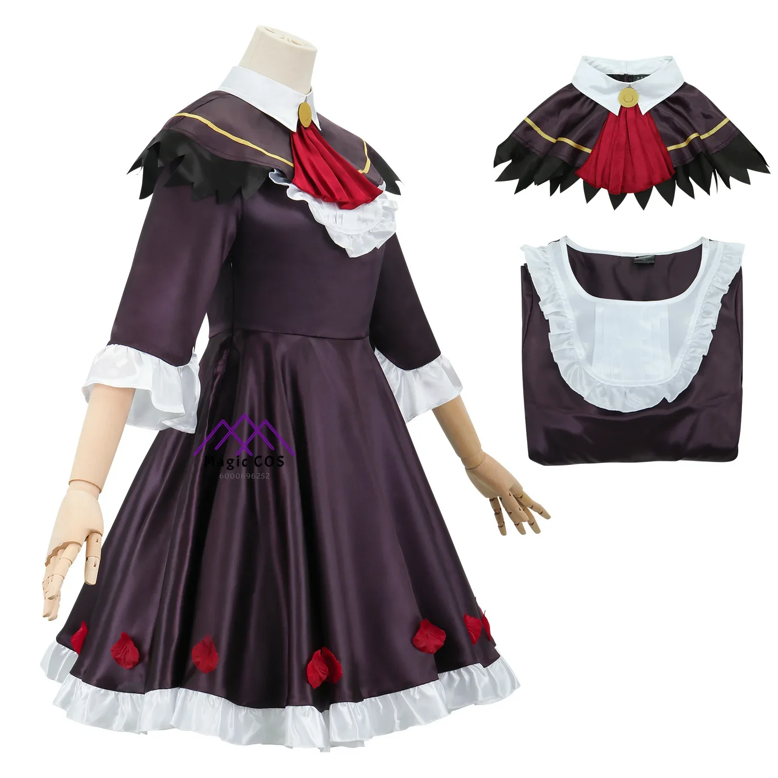 Puellla Magii Madokka Magicca Akemi Homura Cosplay Costume Magical Girl Outfit with Wig Battle Dress Set for Women New Arrival