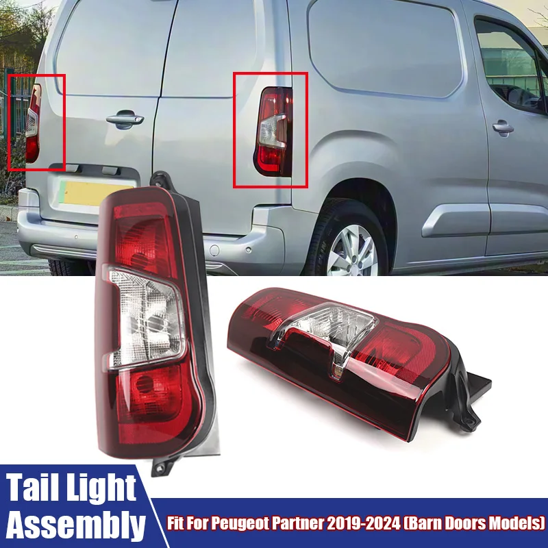 Car Tail Light Assembly Rear Brake Light Without Bulb Fit For For Vauxhall Combo For Citroen Berlingo For Proace City 2019-2024