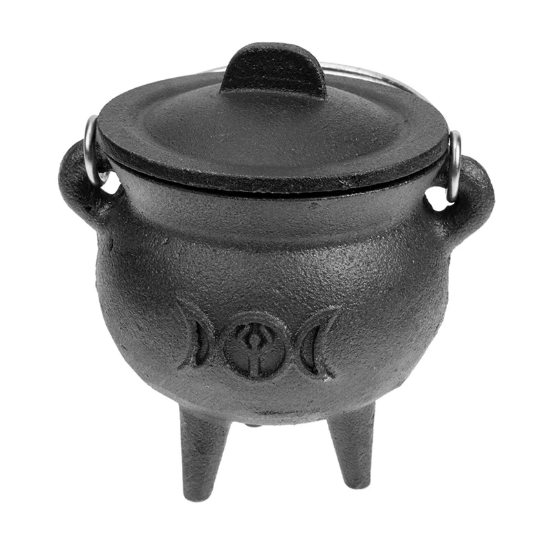 Mini Metal Cauldron,Black Buckets with Handle for Kids Halloween Candy St. Patrick'S Coins Holder & Party Favors B