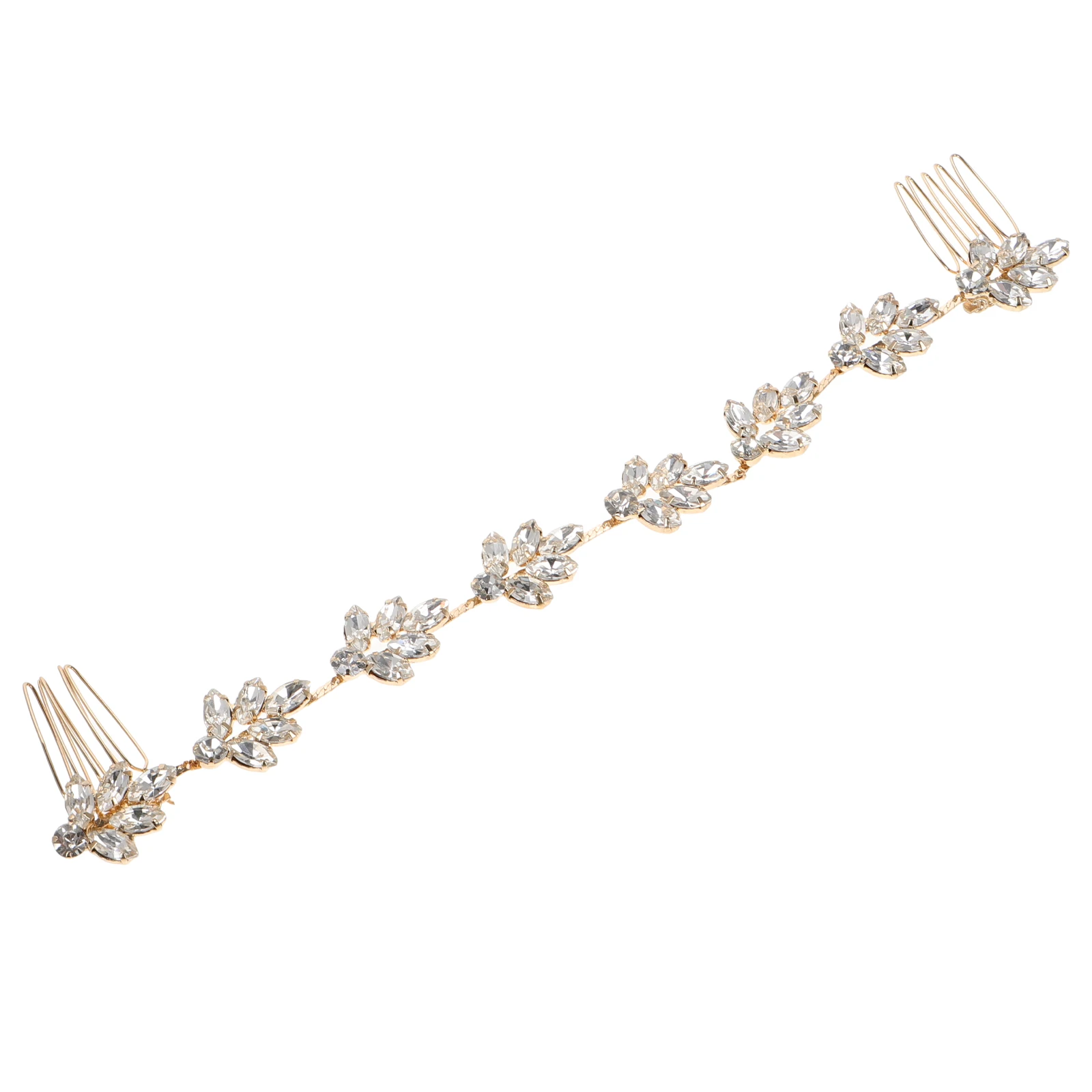 

Bridal Comb Hair Combs Rhinestone Headpiece For Women Accessories Wedding Zinc Alloy Rhinestone Headb Double Combs Bridesmaid