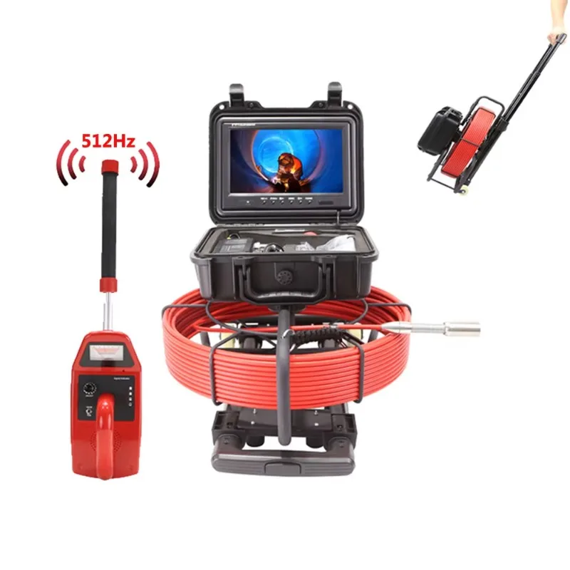

Upgraded Version Portable Pull Rod Pipe Inspection Camera Plumbing Sewer Camera 512 Hz Endoscopic Analog Video Digital Camera