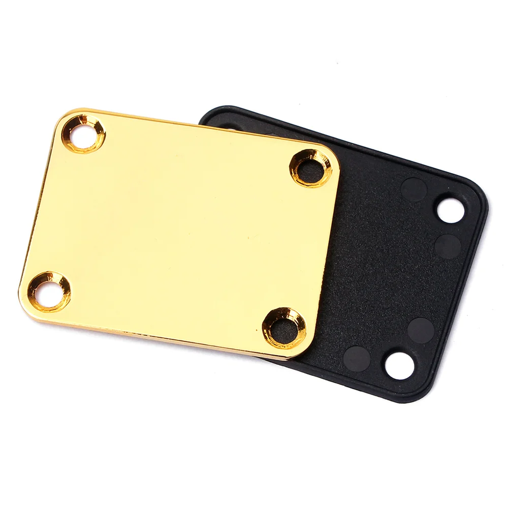 

Lightweight Golden Guitar Neck Plate Gv106 Durable Metal Joint Board with Advanced Screws for Easy Installation