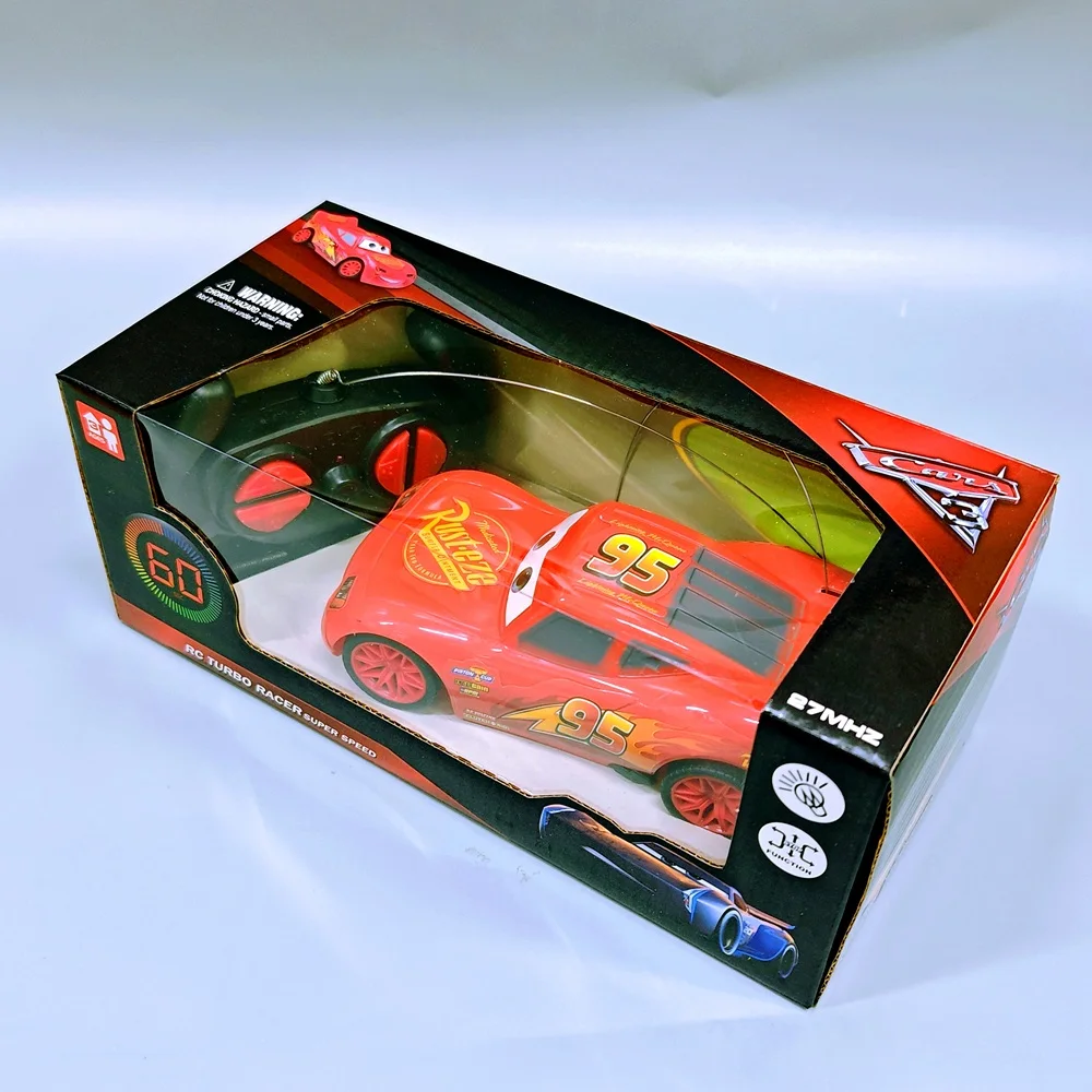 Carro RC Lightning Mcqueen escala 1:24 - Disney Pixar Cars 3 brinquedo de corrida de deriva elétrica, presente de Natal ideal para meninos e meninas