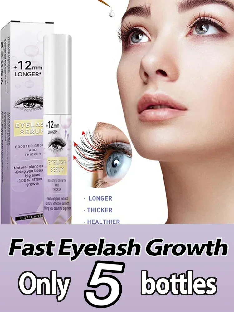 Natural Eyelash Growth Serum 7 Days Fast Eyelashes Enhancer Longer Thicker Fuller Lashes Eyebrows Lift Eye Care Products Makeup