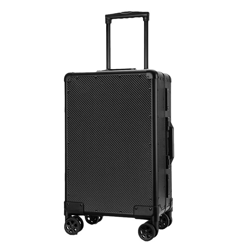 Carbon Fiber Fingerprint Unlocked Luggage