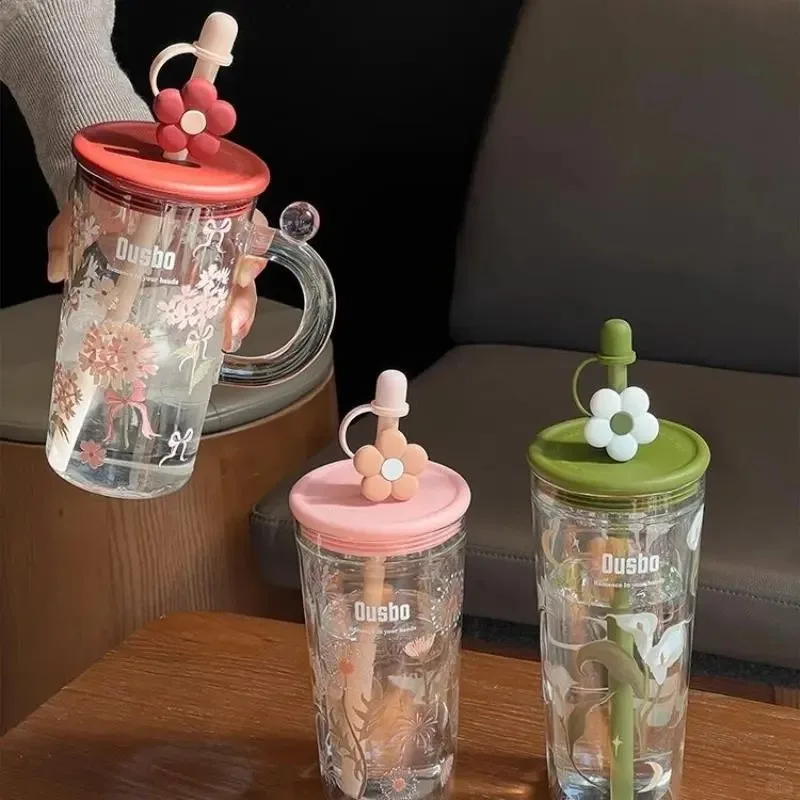 vaso-de-vidrio-de-borosilicato-de-doble-capa-ousbo-para-mujer-con-pajita-botella-de-agua-para-oficina-con-diseno-impreso-re