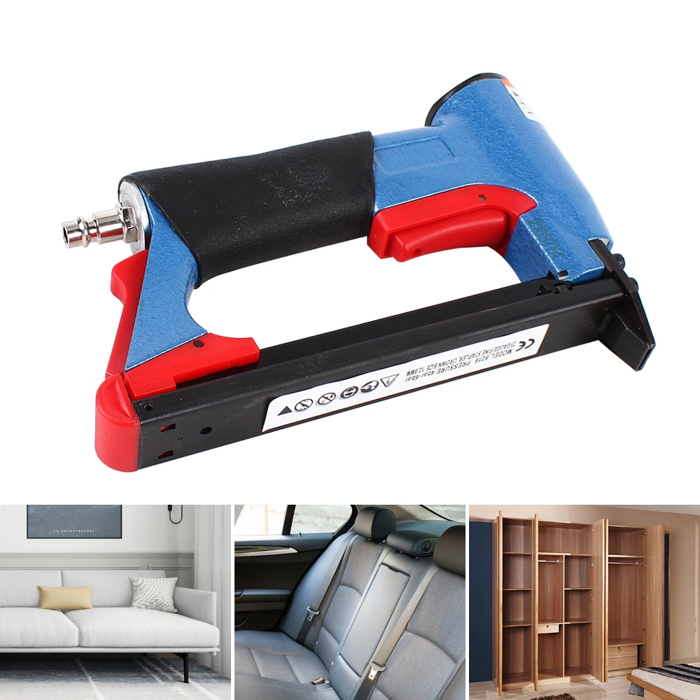 1/2 Inch Pneumatic Air Stapler Nailer Fine Stapler Tool For Furniture 4-8 Bar