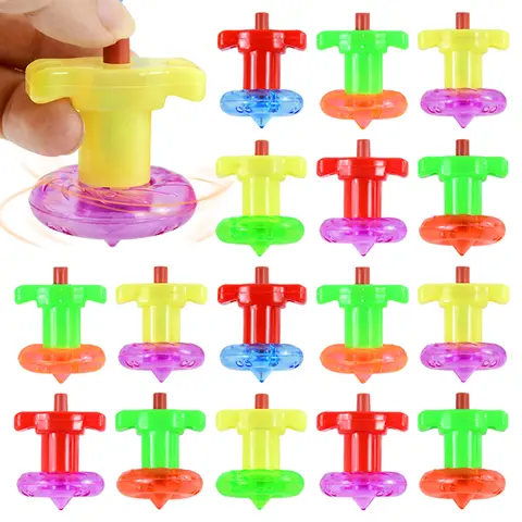 18pcs Mini Finger Spinning Gyro Toys Color Torsion Speed Decompression Kids Party Favors Birthday Gifts Pinata Fillers