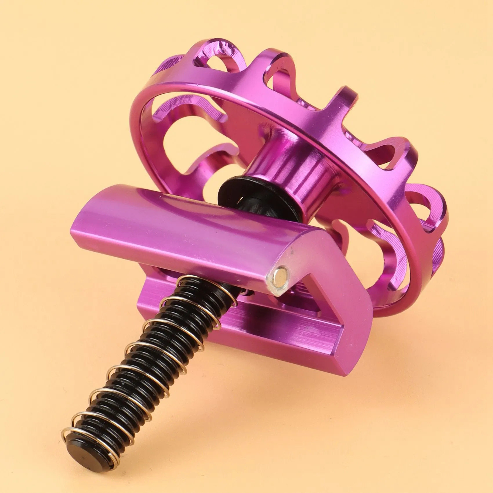 Folding Bike Hinge Clamp Cnc Aluminum Alloy C Buckle for Brompton Bike Hinge Clip Bicycle Accessories,Purple