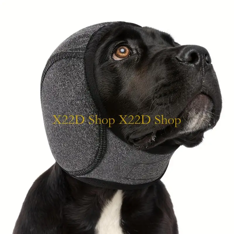 X22D Pet Dog Ear Warmer Cover, Soft Earwear for Daily Walks, Photo Styling and Cool-Season Use with Pet Canines Daily