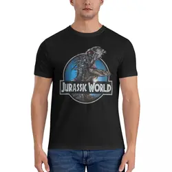 World Cretaceous Scorpius-Rex Men's T Shirts Jurassic Park Dinosaurs Film Fun Tee Shirt Short Sleeve Round Collar 100% Cotton