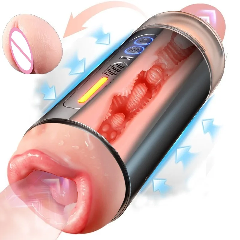 Adult Supplies Adult Sex Toys Masturbation Machine Vibration Multifunction Sucking Wearable 2-in-1 USB Charging Smart Adult Toy