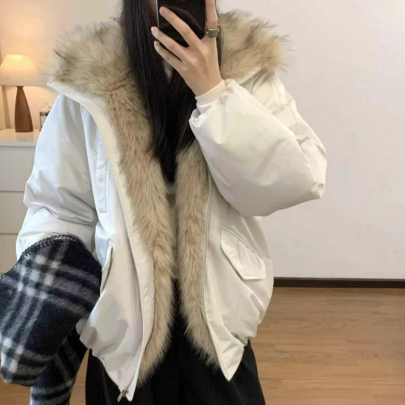 Autumn Winter Puffer Jacket Women Clothes Korean Style Warm Cargo Coat Female Women's Cotton Jacket Warm Thicken Parkas  C193