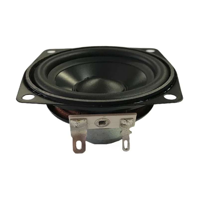 2.5 Inch 4Ω/8Ω Neodymium Magnet rubber edge Midrange Speaker 66mm square RMS 10W Waterproof Full Range Speakers(1pcs speaker)