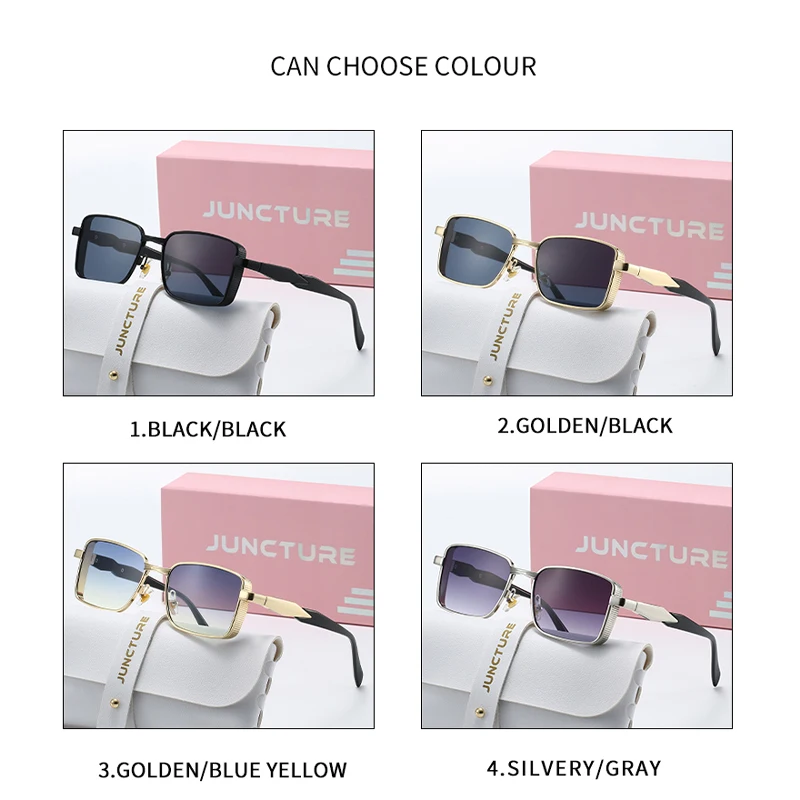 بسيطة موضة مربع النظارات الشمسية النساء الرجال Vintage الاتجاه العلامة التجارية نظارات شمسية الأعمال تخفيف الذكور الإناث نظارات واقية UV400
