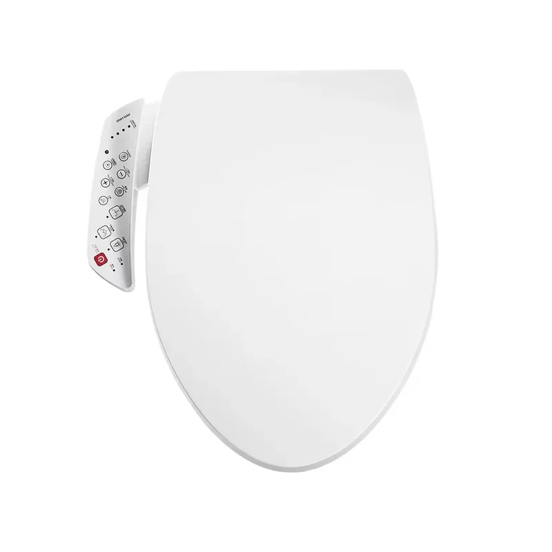 Smart Toilet Cover Bathroom Accessories Intelligent Bidet Seat with Auto Open Close Heated Seat Remote Control Easy