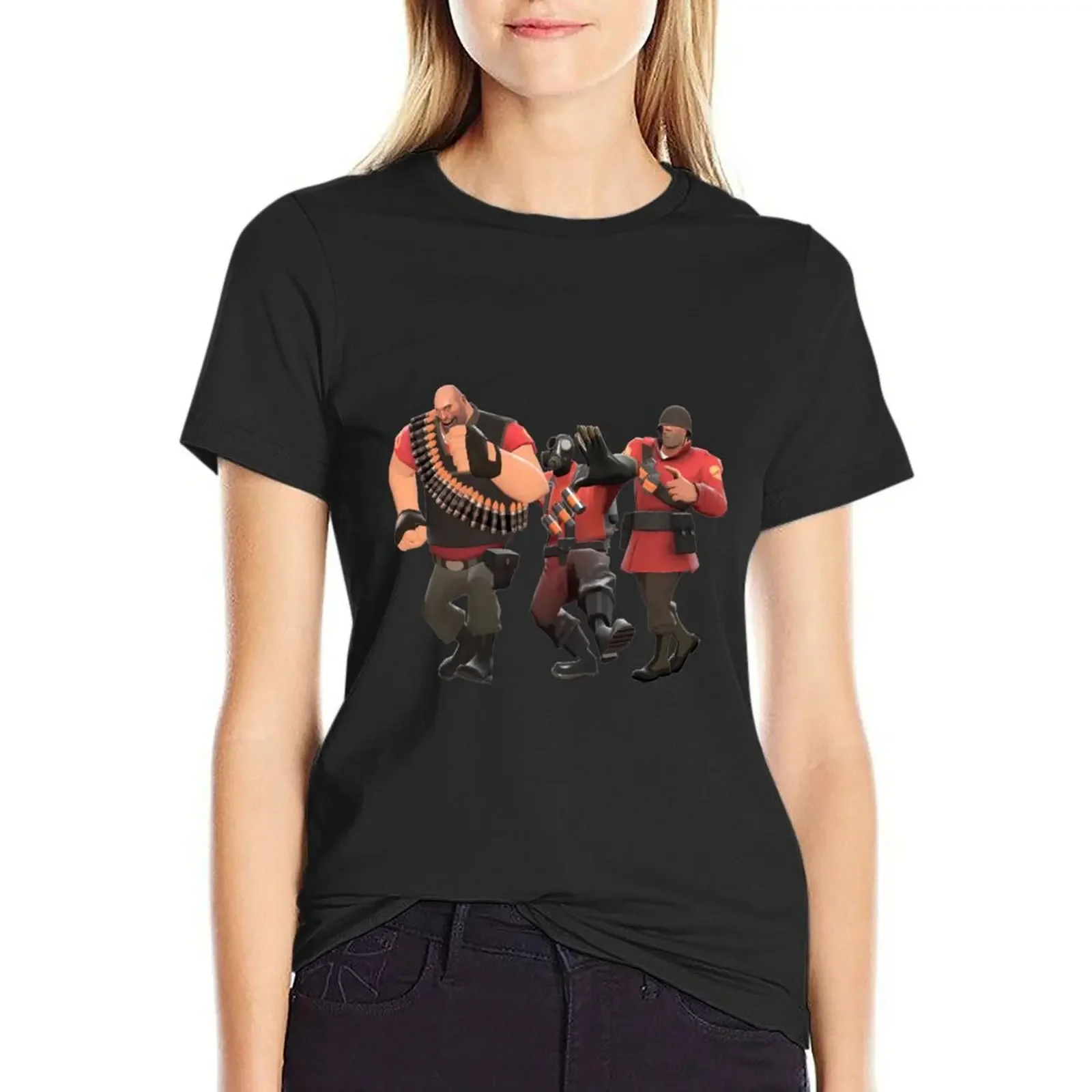 

Team Fortress 2 - Conga! T-Shirt tees plain animal print shirt for girls cute clothes Women's t-shirt