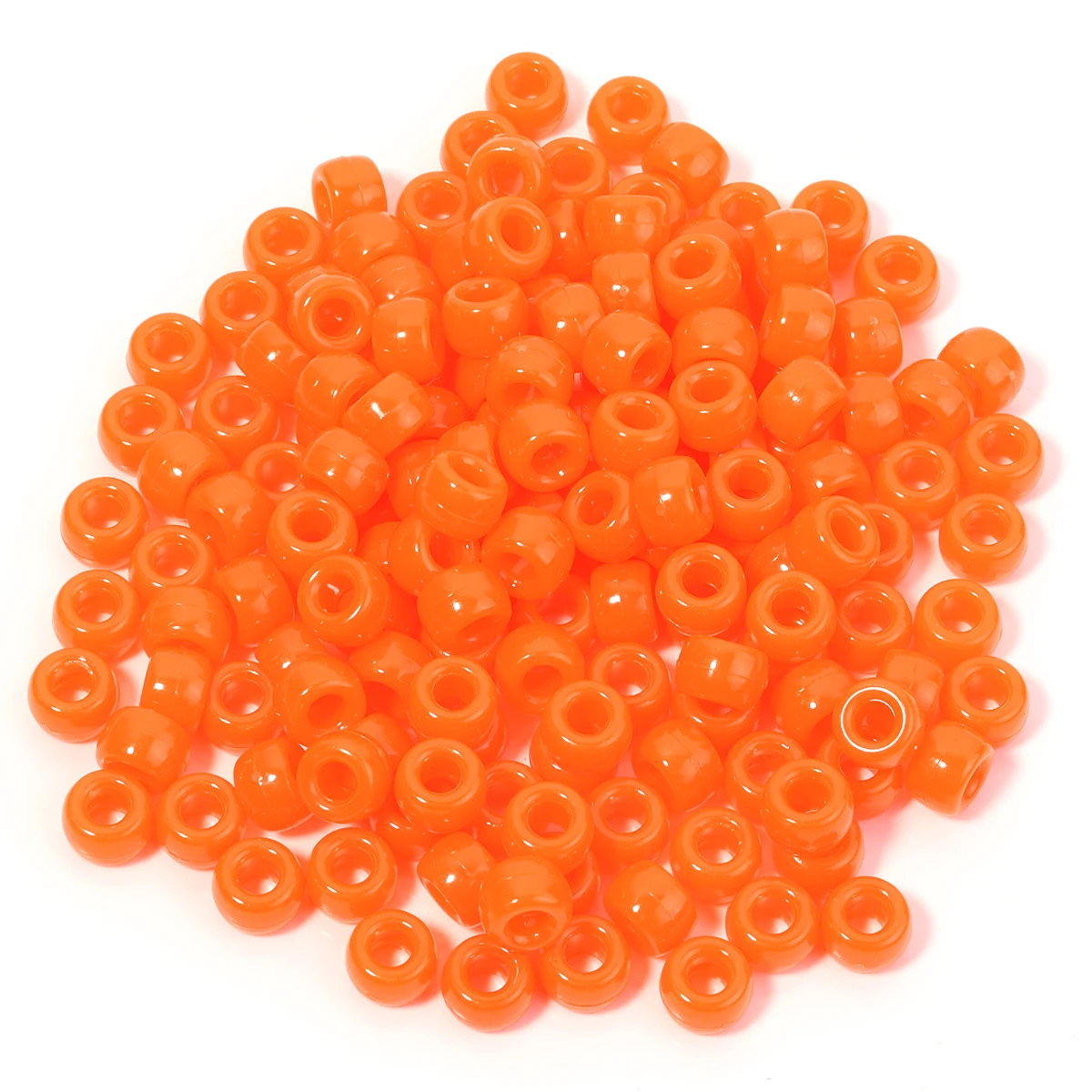 200 teile/los 9mm Mix Farbe Acryl Perlen 4mm Großes Loch Runde Lose Perlen Für Schmuck Machen DIY Halskette armband Handwerk Zubehör