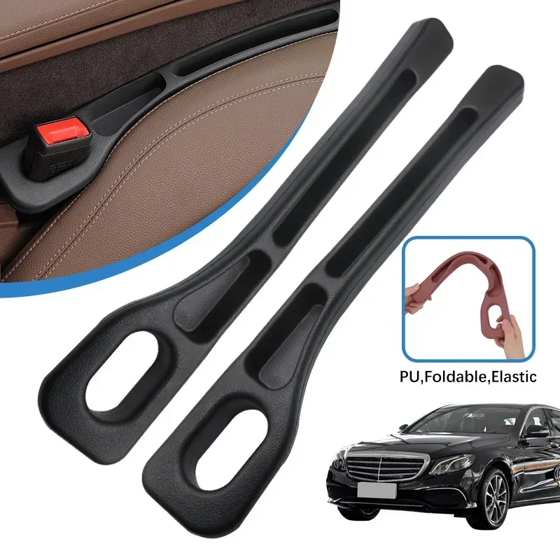 2PCS Car Seat Gap Filling Plug Cushion Side Seam Leak Proof Strip For Mercedes Benz E class E260 E300L 2018 Auto Accessories