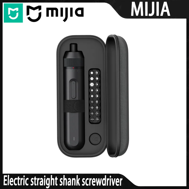 Mijia Straight Electric Screwdriver Kit 3 Torque Levels 2000mAh Wireless Cordless Screwdriver with Storage Box Home Repair Tool