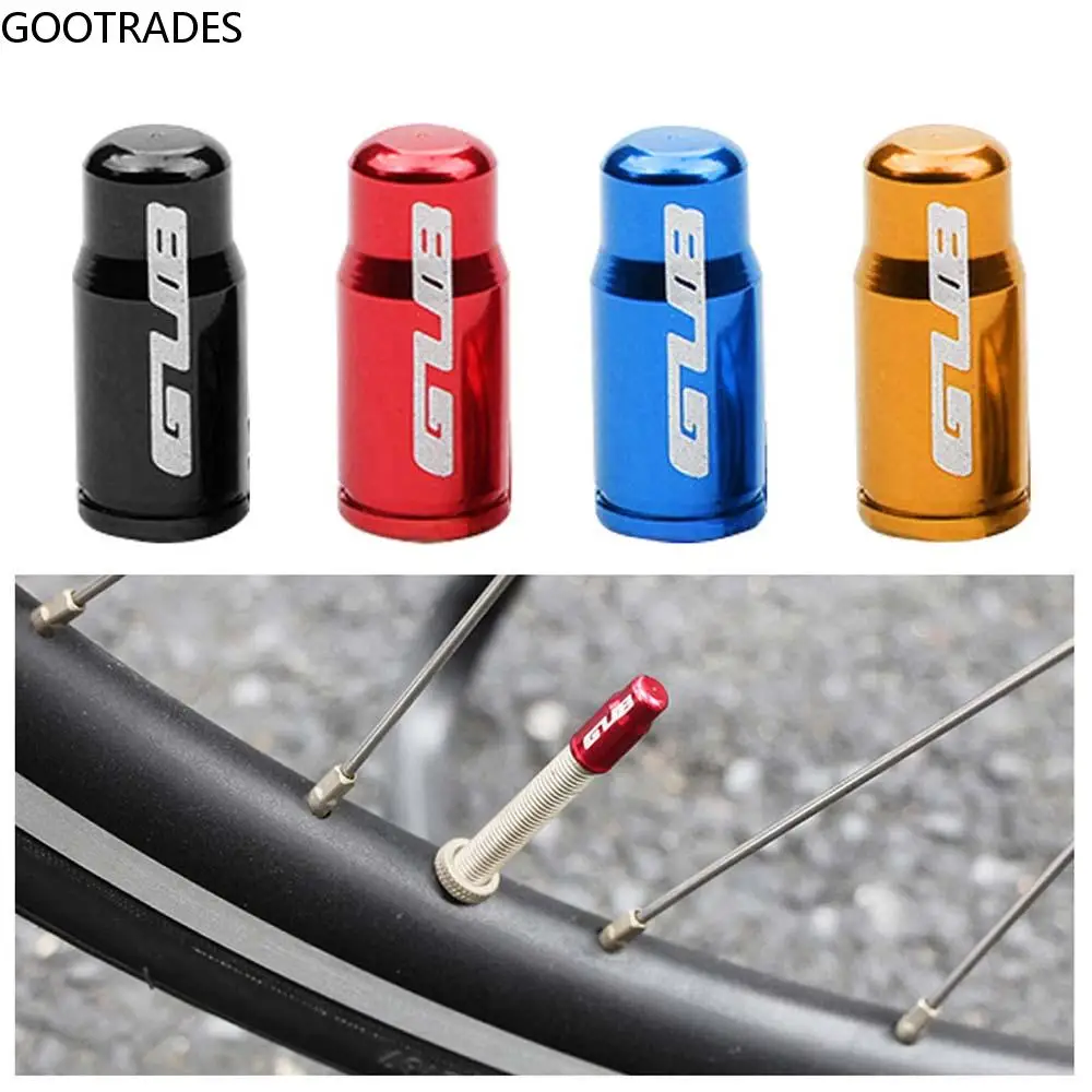 

2pcs MTB Vacuum Bicycle Accessories Tire Valve Protector Aluminum Schrader/Presta Bike Tire Caps Bicycle Tire Valve Cap