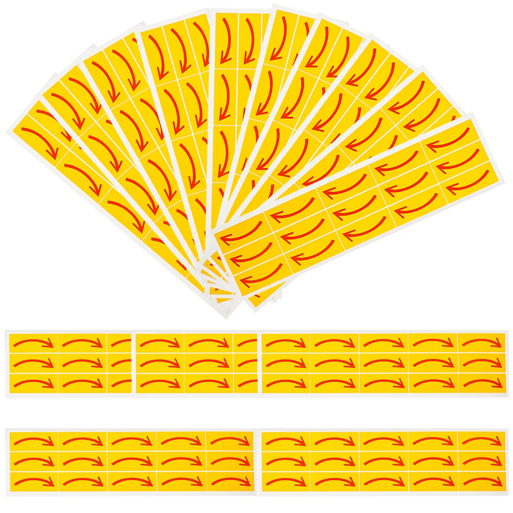 20 Pcs Sticker Practical Stickers Arrow Decal Signs Applique Adhesive Directional Indication Pvc Self-adhesive for Floor