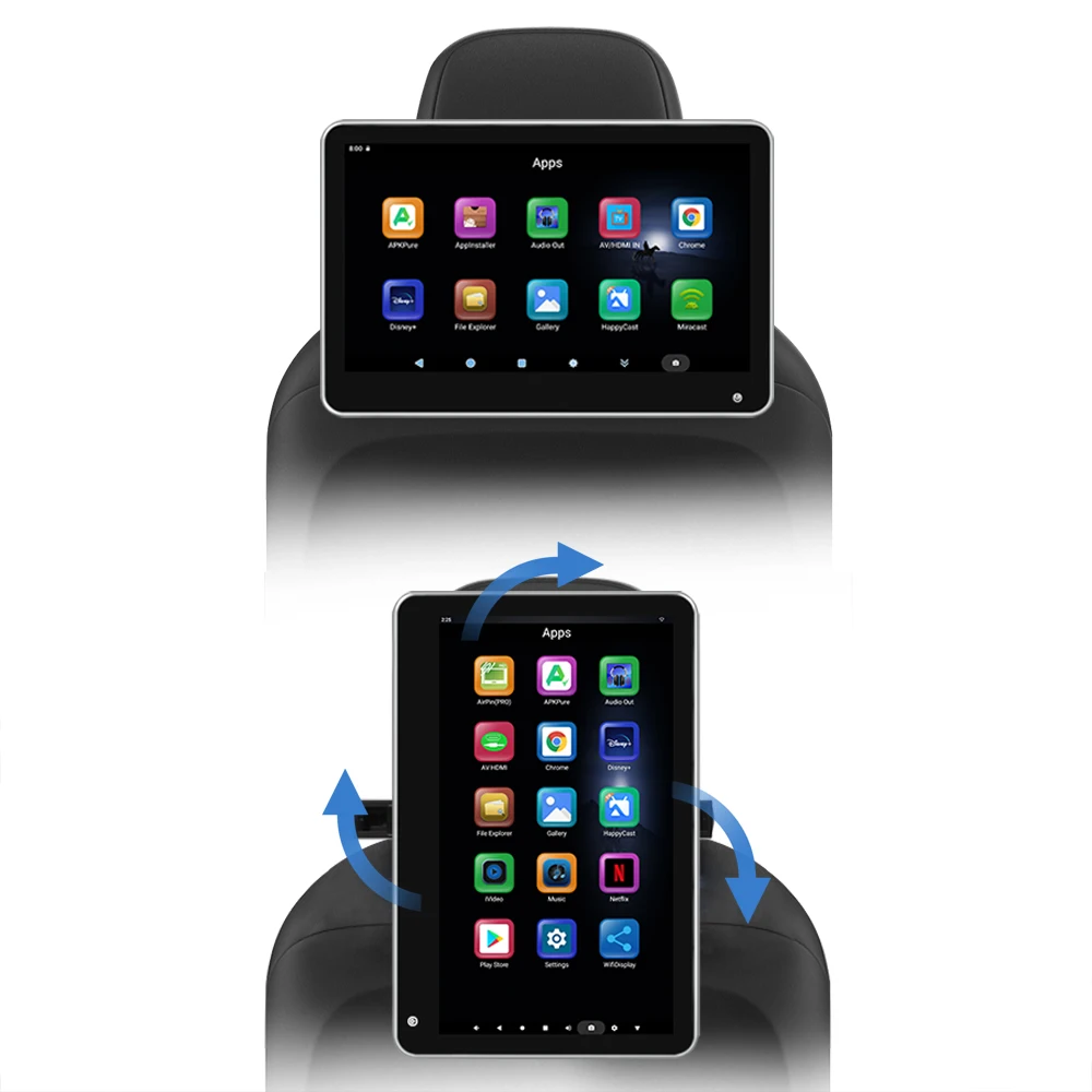 TEENRAM Support HDMI Input and Output 11.6 Inch 2+32G  Auto Touch Screen  Android 13 Car Monitor Headrest Support 4K Player - Image 3