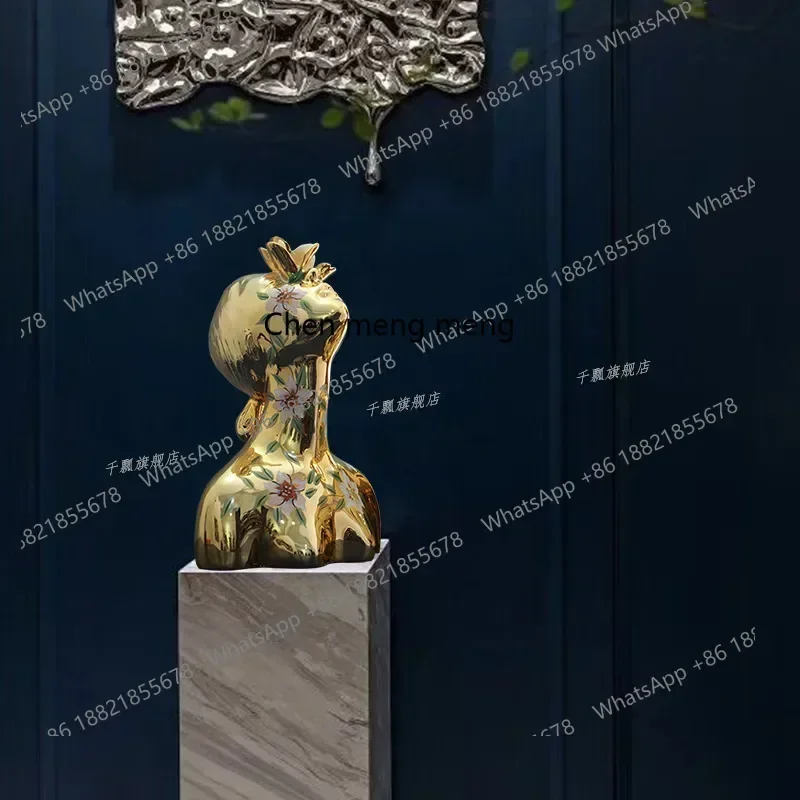 Abstract Character Sculptured Ornaments Sales Office Hotel Study Living Room Hallway Soft Device Artwork