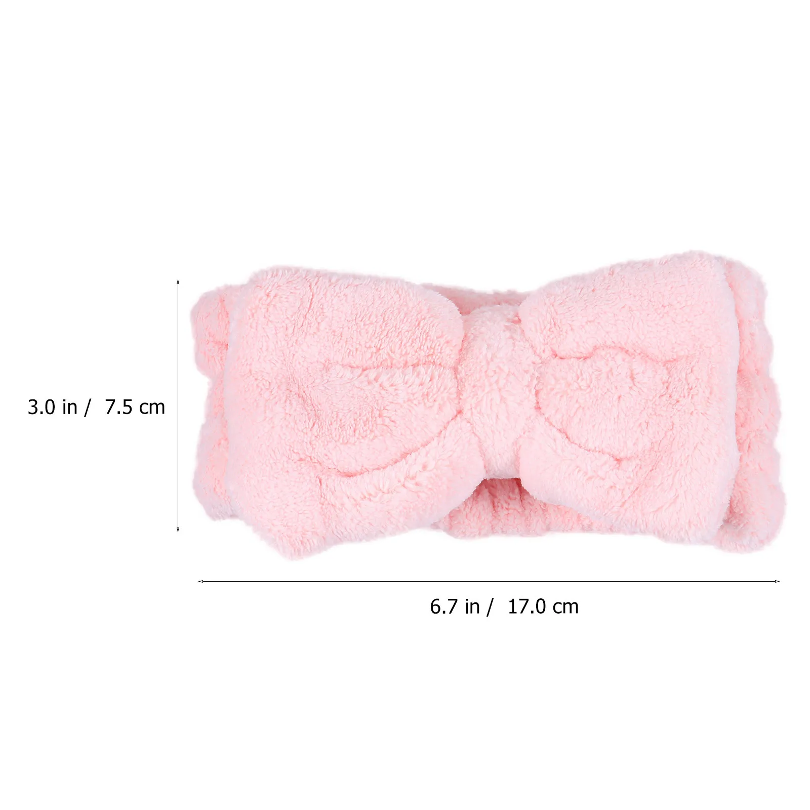 

4Pcs Elastic Bowknot Headbands Coral Fleece Face Washing Makeup Hair Hoop Girls Women Women Headband Face Washing Hair Hoop