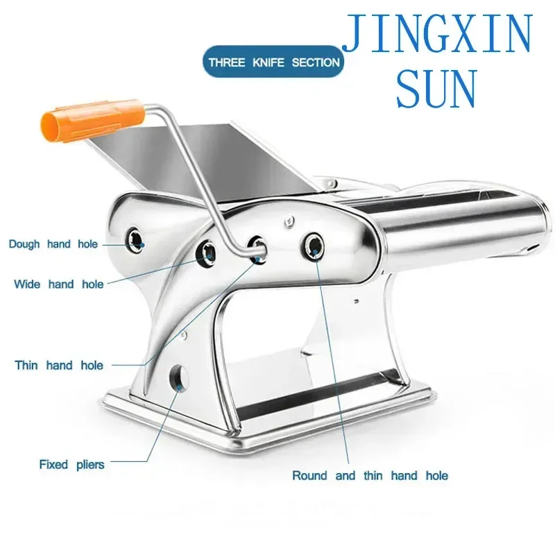 Manual Noodle Machine, Noodle Rolling Machine, Wonton Dumpling Skin, Domestic Small Stainless Steel Noodle Press