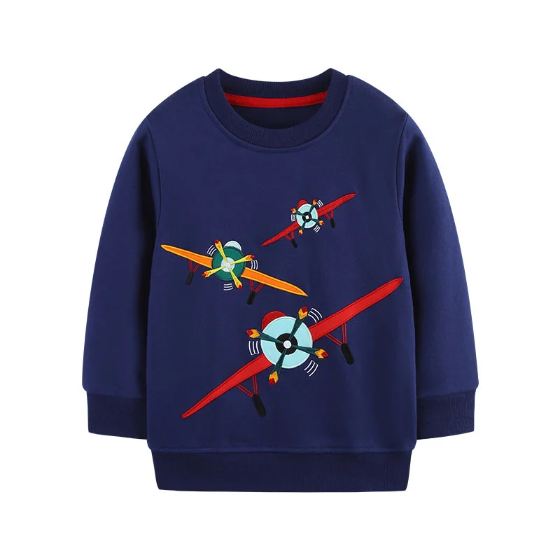

Jumping Meters 2-7T New Long Sleeve Boys Sweatshirts Cotton Baby Clothing Toddler Sportshirts Kids Clothes Hot Selling Tops
