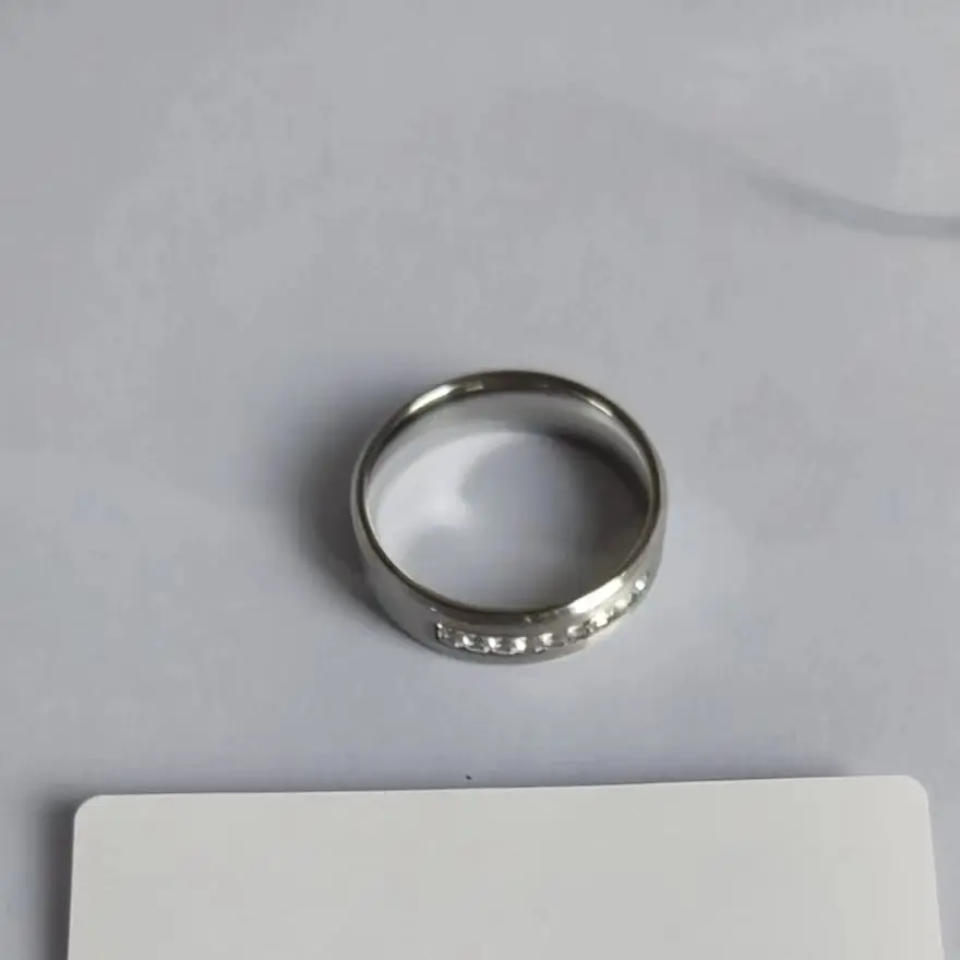 Hot Selling Silver Plated Stainless Steel Rings For Men Square Cubic Zircon Ring Jewelry Accessories Wholesale Size 7-13 image 6