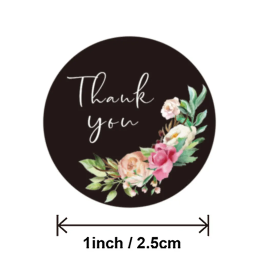 50-500pcs Thank You Stickers Handmade Personalized Logo Stickers Custom Gift Card Business Packaging Stationery Sticker Labels