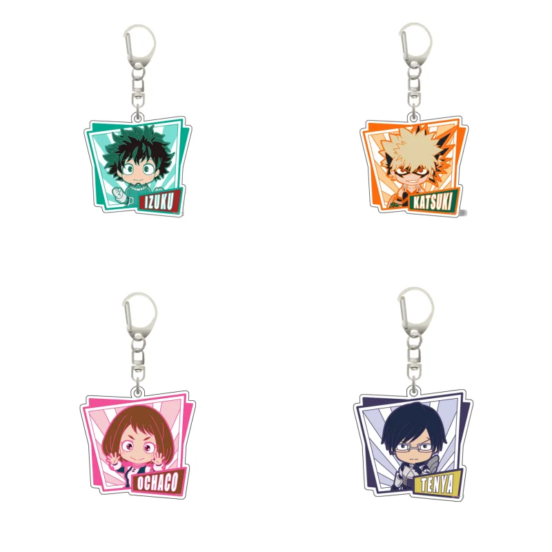 

Брелок акриловый 5 см для рюкзака с персонажами My Hero Academia: Деку, Бакуго, Катсуки, Тодороки, Шото. Милый, изысканный подарок-игрушка.