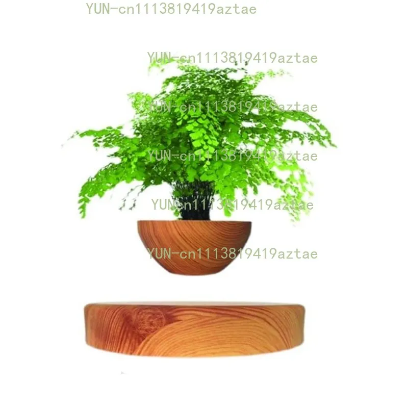 Amazing Magnetic Levitating Floating Plant Pot, Auto‑Rotating Suspension Planter, Modern Home Office Desktop Decoration