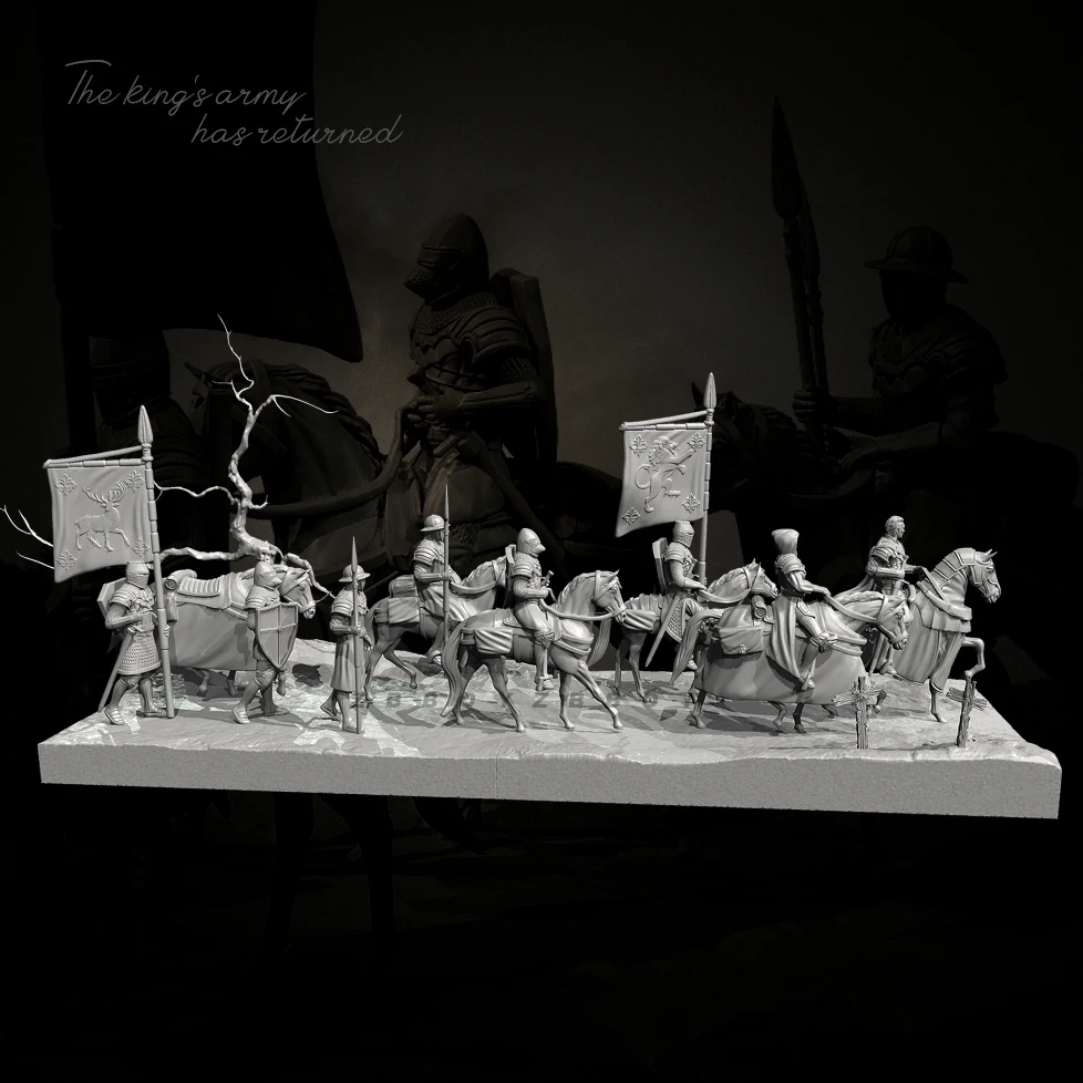 ความสูงของมนุษย์ 38 มม.50 มม.เรซิ่นทหารชุดไม่มีสีและประกอบ TD-7479 + 3D