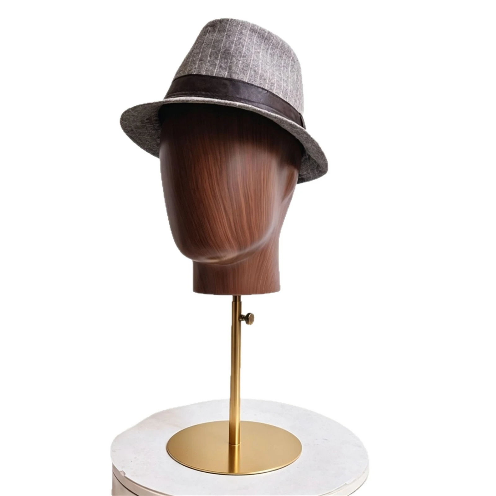 

Hat Display Stand Round Base Mannequin Head Stand Adjustable Head Display Detachable Lightweight
