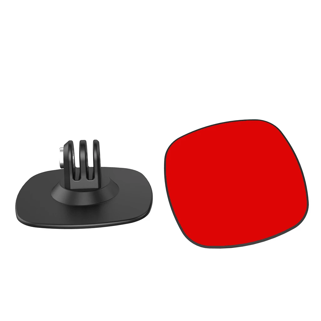 مثبت خوذة لاصقة مرنة ، مسطح ، قاعدة منحنية ، دوار ، حامل كاميرا رياضية لكاميرا Gopro Hero ، ملحقات كاميرا الحركة