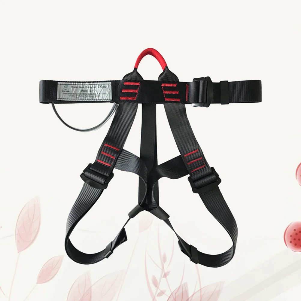 Climbing Safety Belt Adjustable Mountaineering Harness For Outdoor Sports High Load Bearing Polyester Climbing