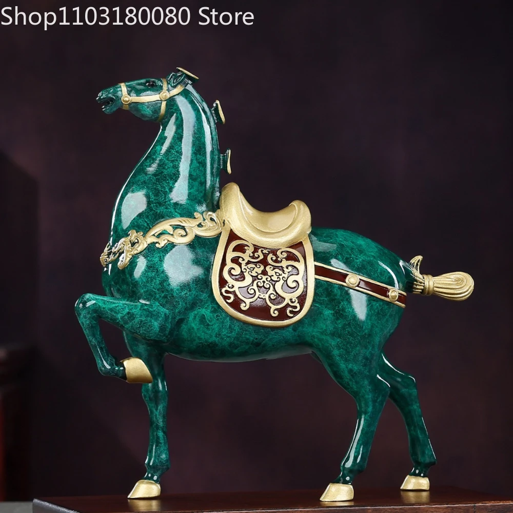 Painting Copper Horse Statue 'Horse come successful ' sculpture,38cm,31cm,20cm