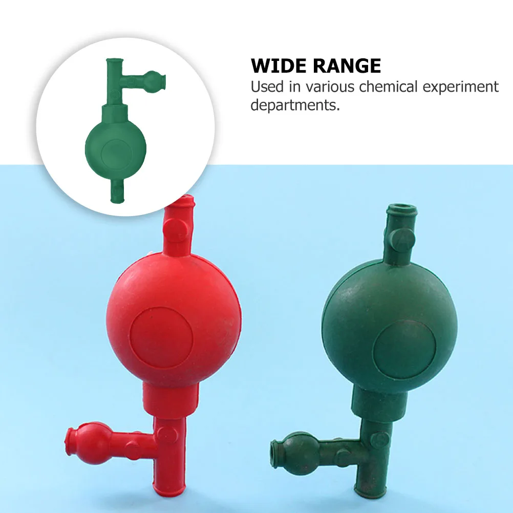 

Transfer Pipettes Quantitative Suction Ball Bulb 3 Valves Filler Stuffed Laboratory Rubber