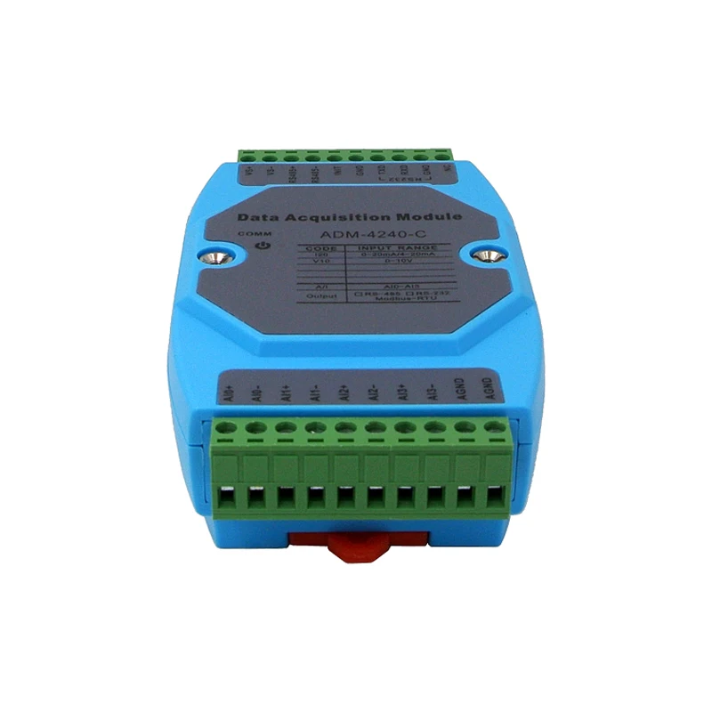 ADM-4240S-C 4Channel Analog Acquisition Module 4-20mA 0-10V 0-20mA to 485 Modbus