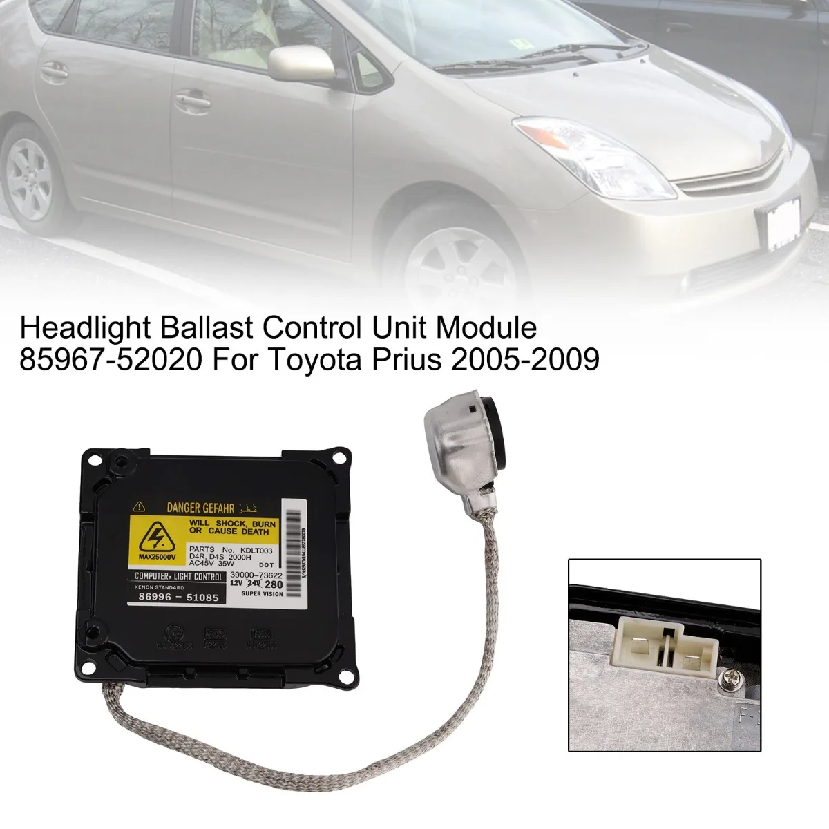 Car Headlight Ballast Control Unit Module 85967-52020 Replacement Accessories For Toyota Prius 2005-2009